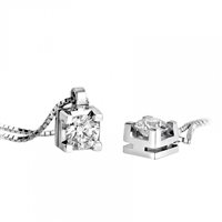 Necklace Giorgio Visconti Woman in White Gold Diamante 0.40 Ct GB37500N-40 - GB37500N-40